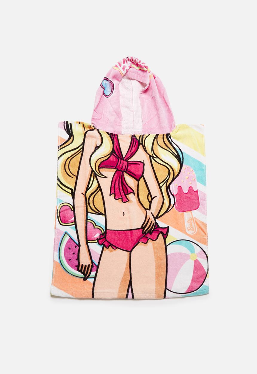 Character Fashion - BARBIE hooded towel