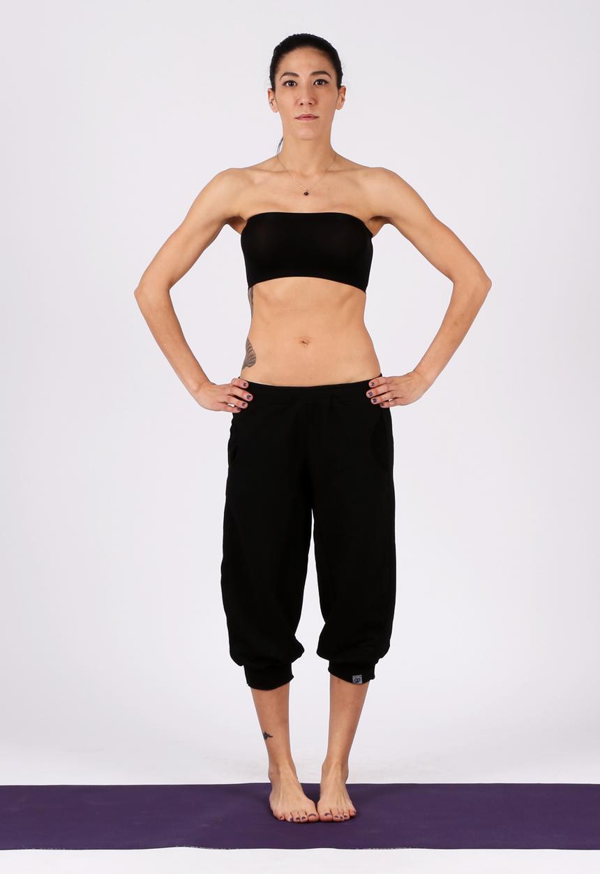 Yoga Utopia - Pretzel Yogawear ¾ Track Pants – Black
