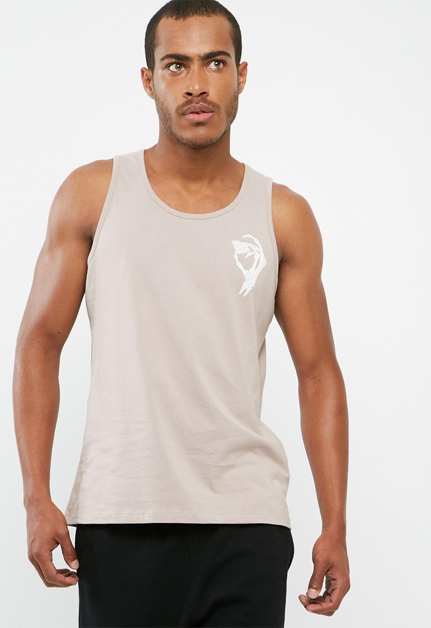 basicthread - Printed slim fit vest