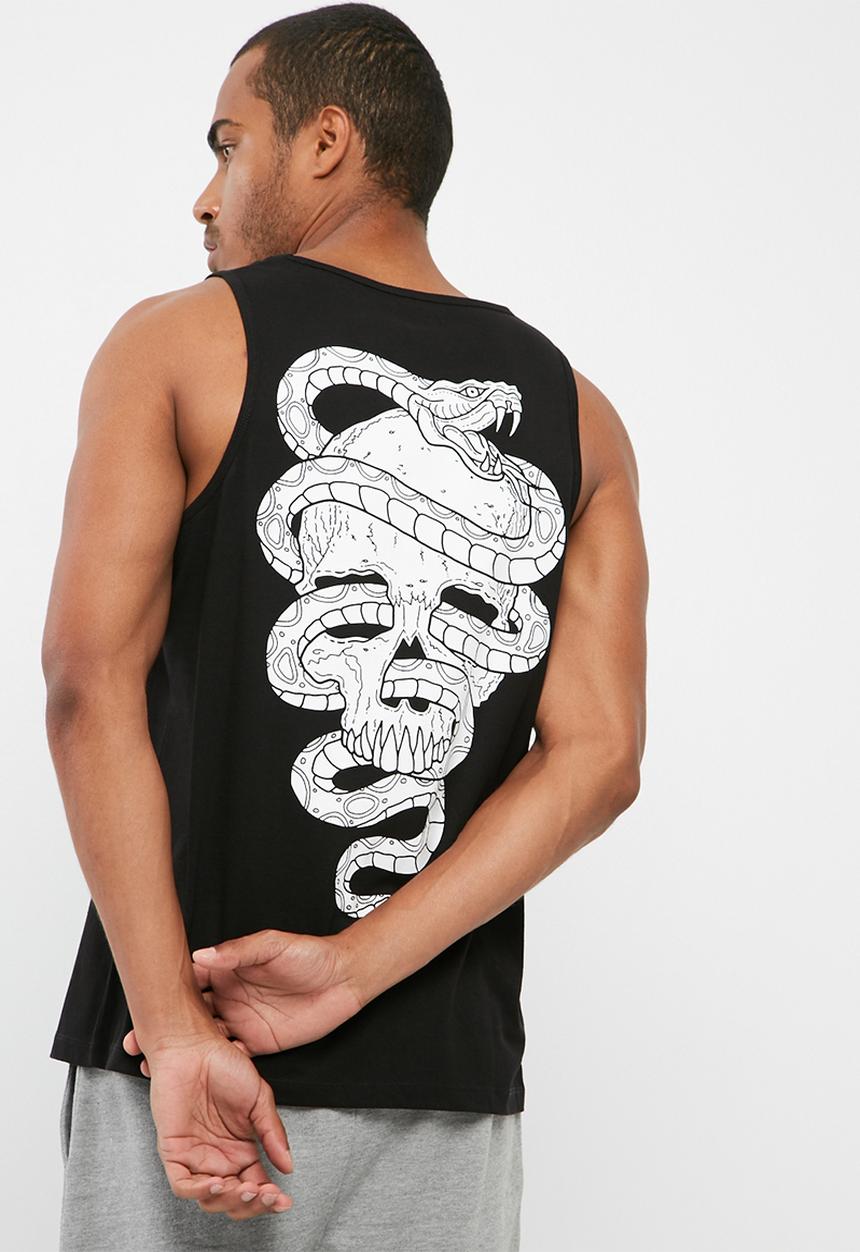basicthread - Printed slim fit vest
