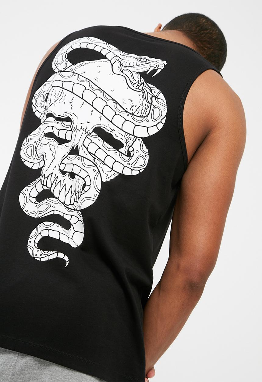 basicthread - Printed slim fit vest