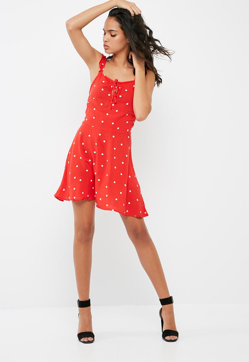 Missguided - Polka dot tea dress
