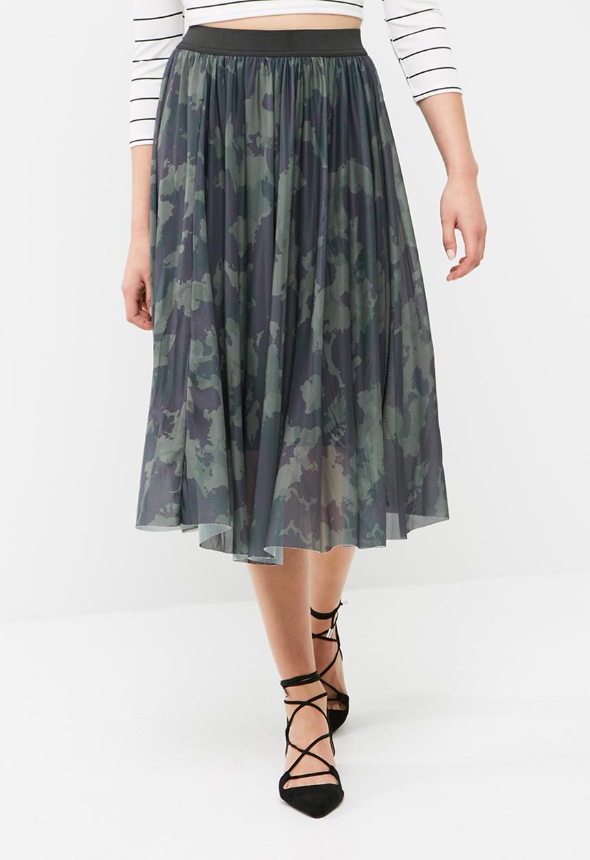 ONLY - Erica mesh midi skirt