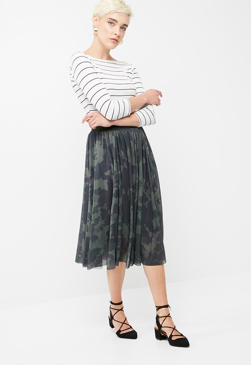 ONLY - Erica mesh midi skirt