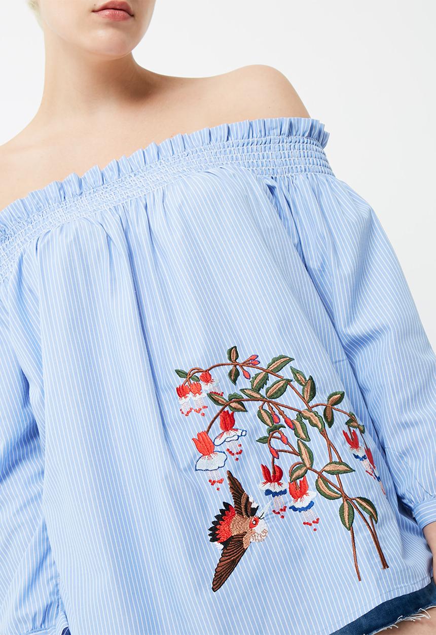 ONLY - Sharon off shoulder embroidered top