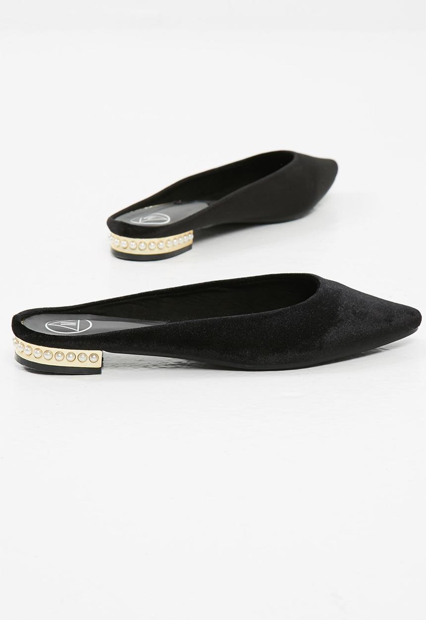 Missguided - Pearl heel pointed mules