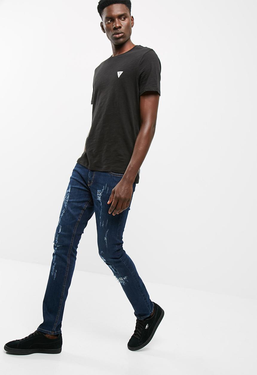 GUESS - S/s guess high low tee