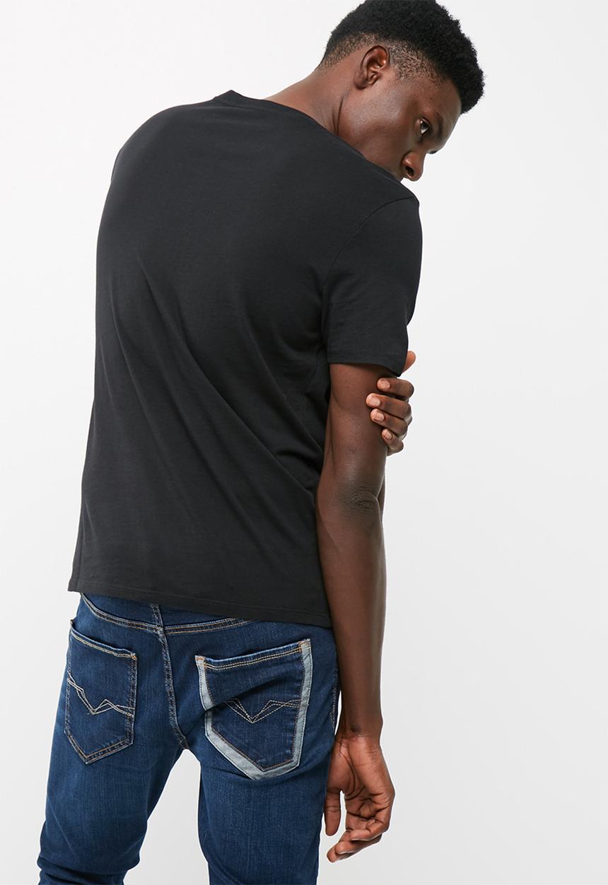 GUESS - S/S basic auto logo crew tee