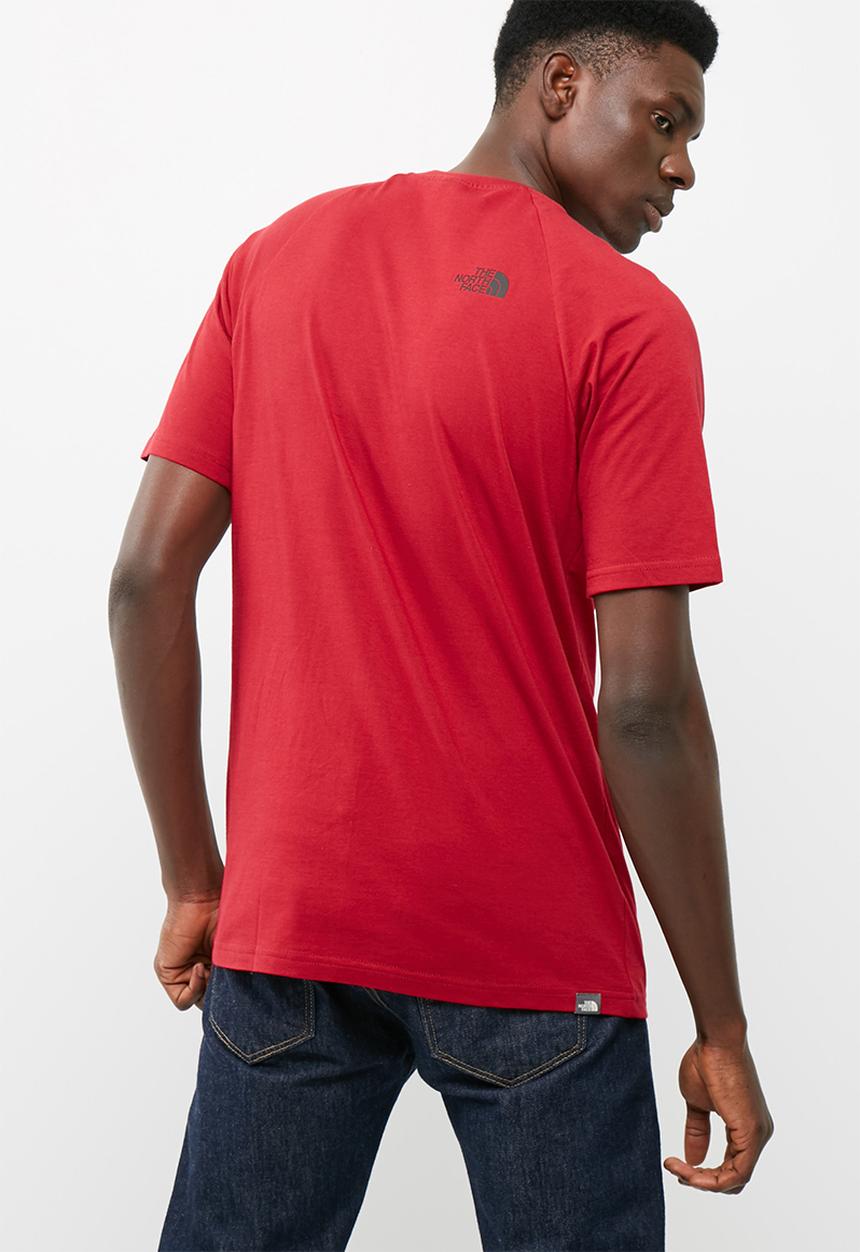 The North Face - Raglan red box tee