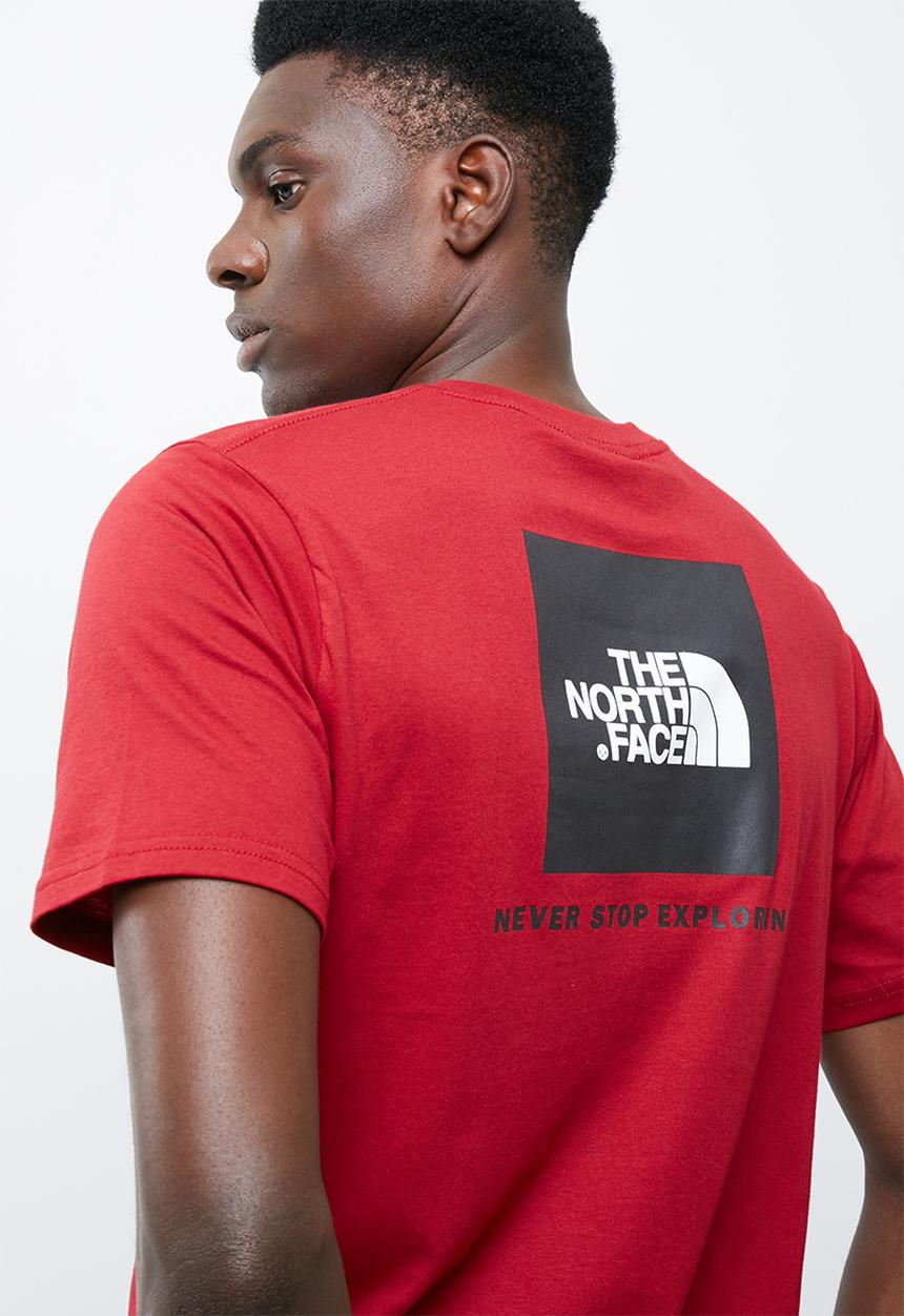 The North Face - Red box tee S/S - Fiery red