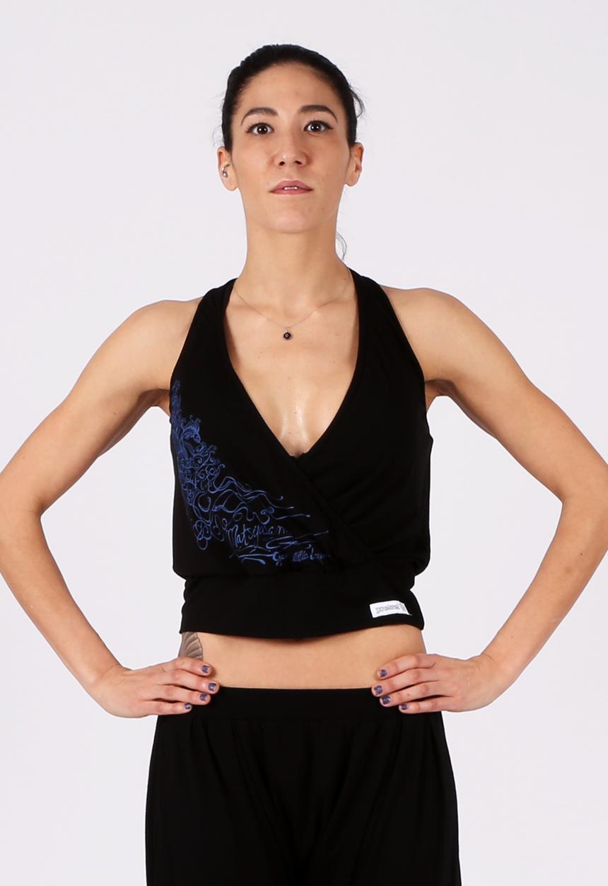 Yoga Utopia - Pretzel Indian Top – Black