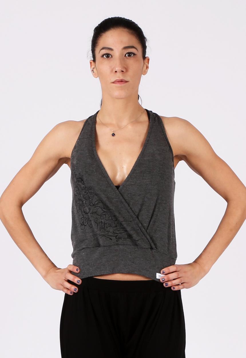 Yoga Utopia - Pretzel Indian Top – Grey