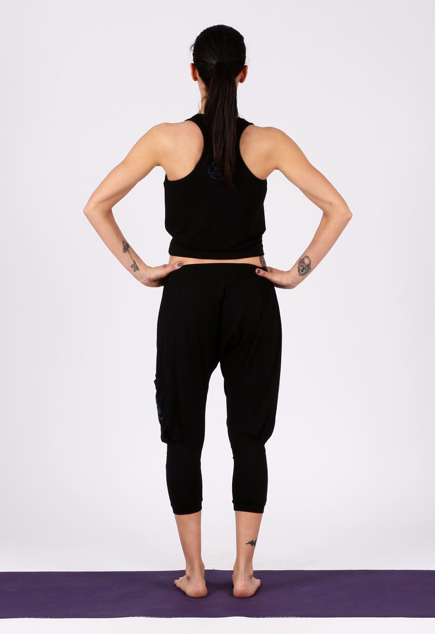 Yoga Utopia - Pretzel Indian Top – Black