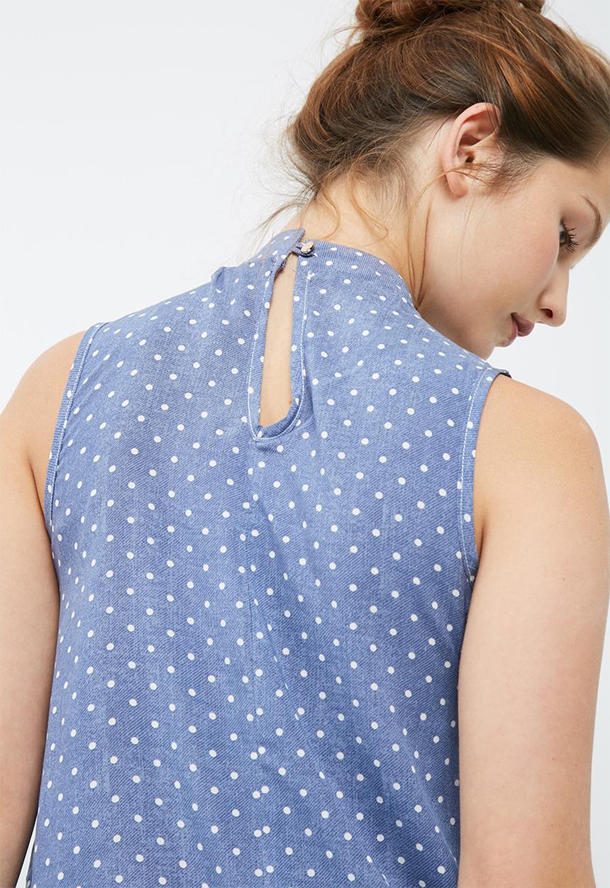 dailyfriday - Sleeveless choker blouse