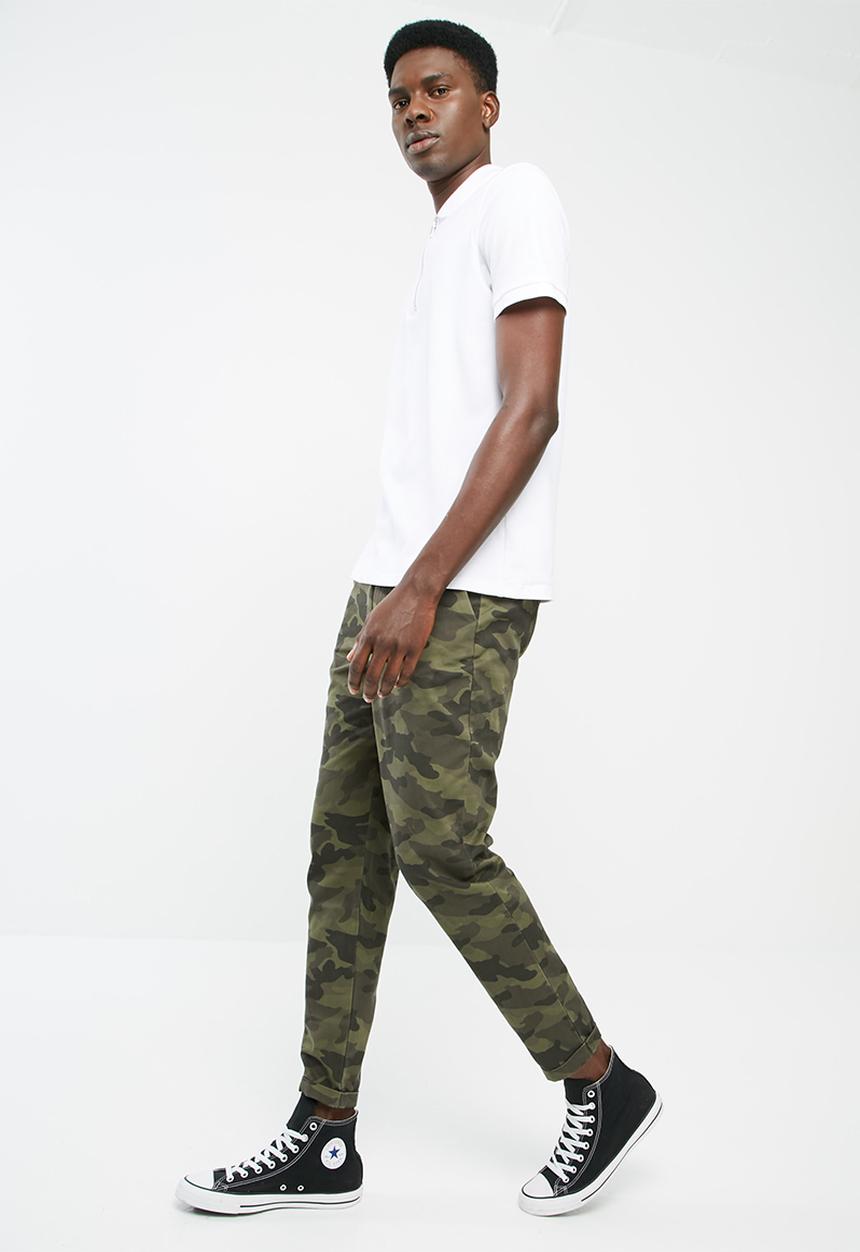 Only & Sons - Camo cropped chino