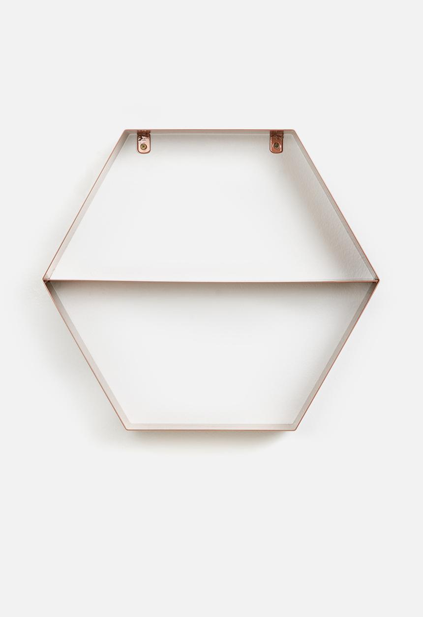 Sixth Floor - Metal hexagon shelf