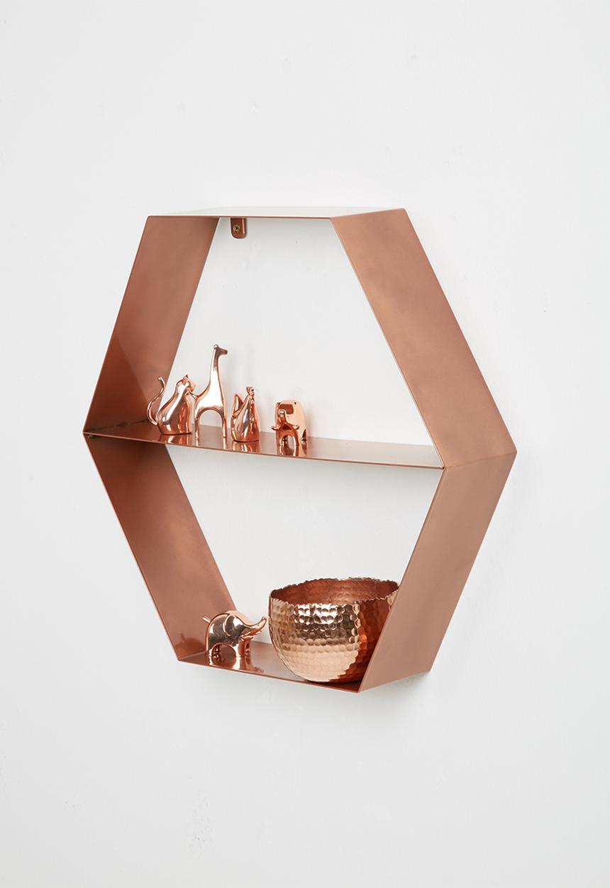Sixth Floor - Metal hexagon shelf