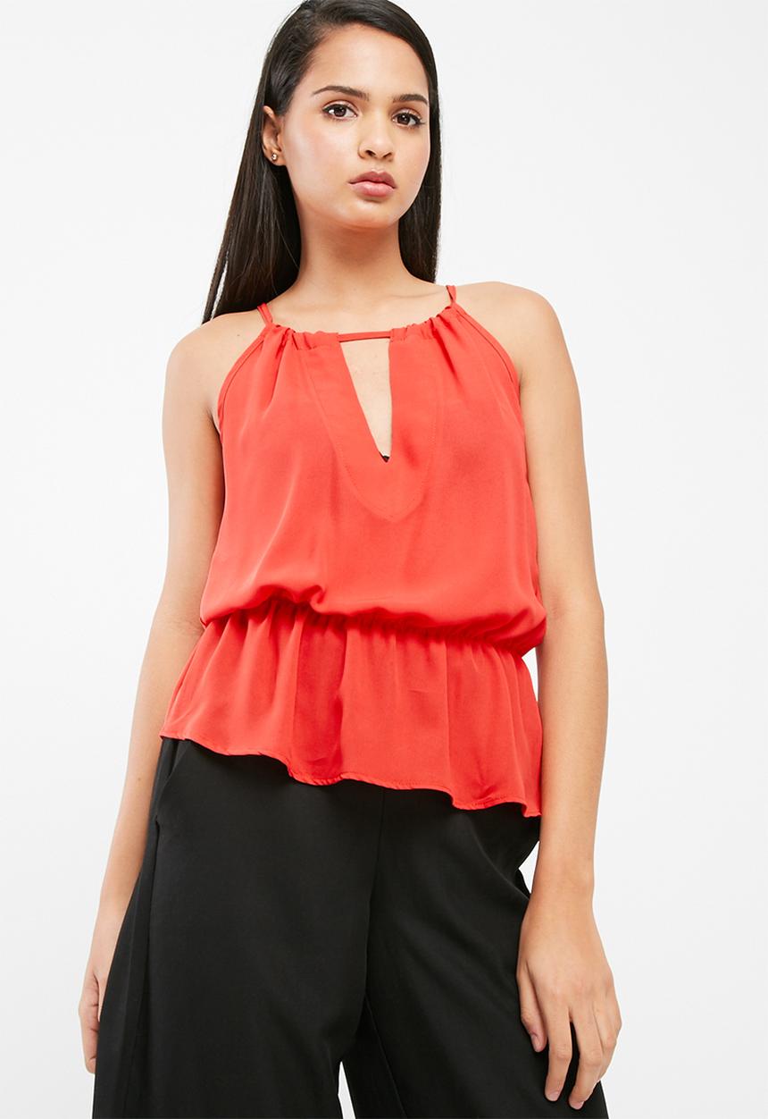 dailyfriday - Peplum keyhole cami