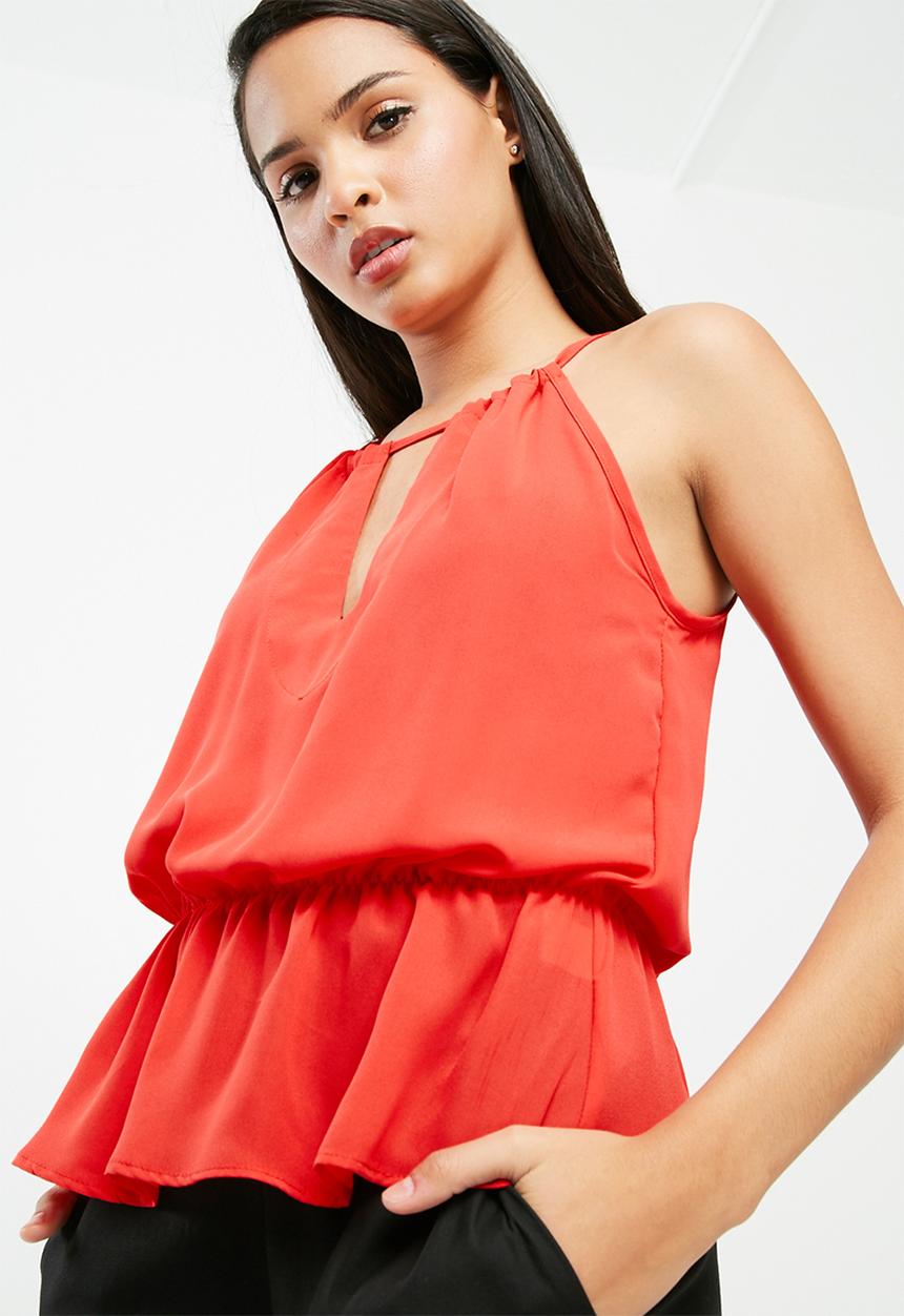 dailyfriday - Peplum keyhole cami