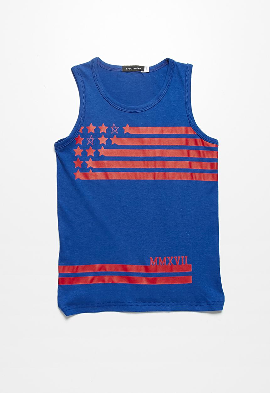 basicthread - Stars and stripes vest