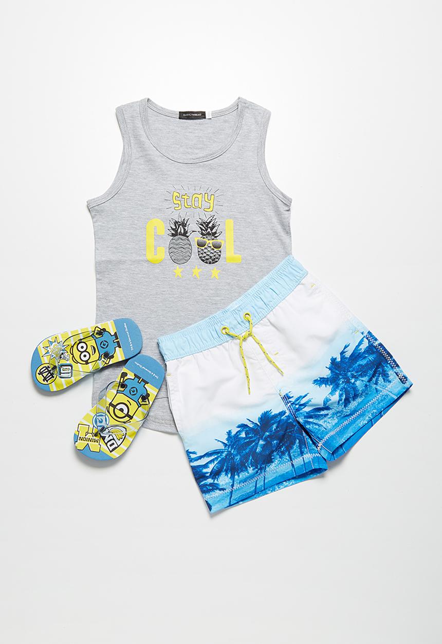 MINOTI - Tree print swimshorts