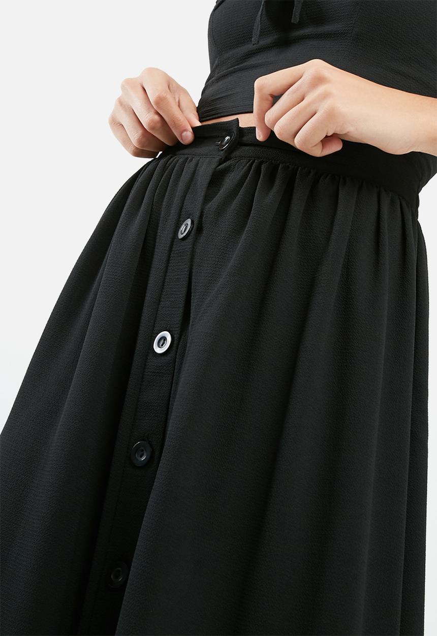 dailyfriday - Button front midi skirt