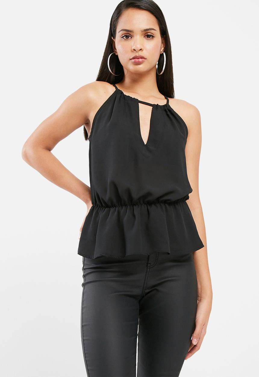 dailyfriday - Peplum keyhole cami
