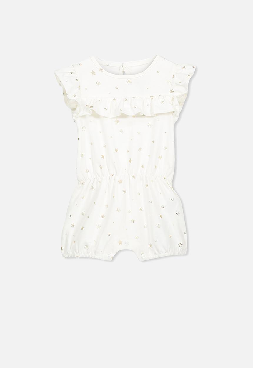 Cotton On - Baby mini flutter snap playsuit