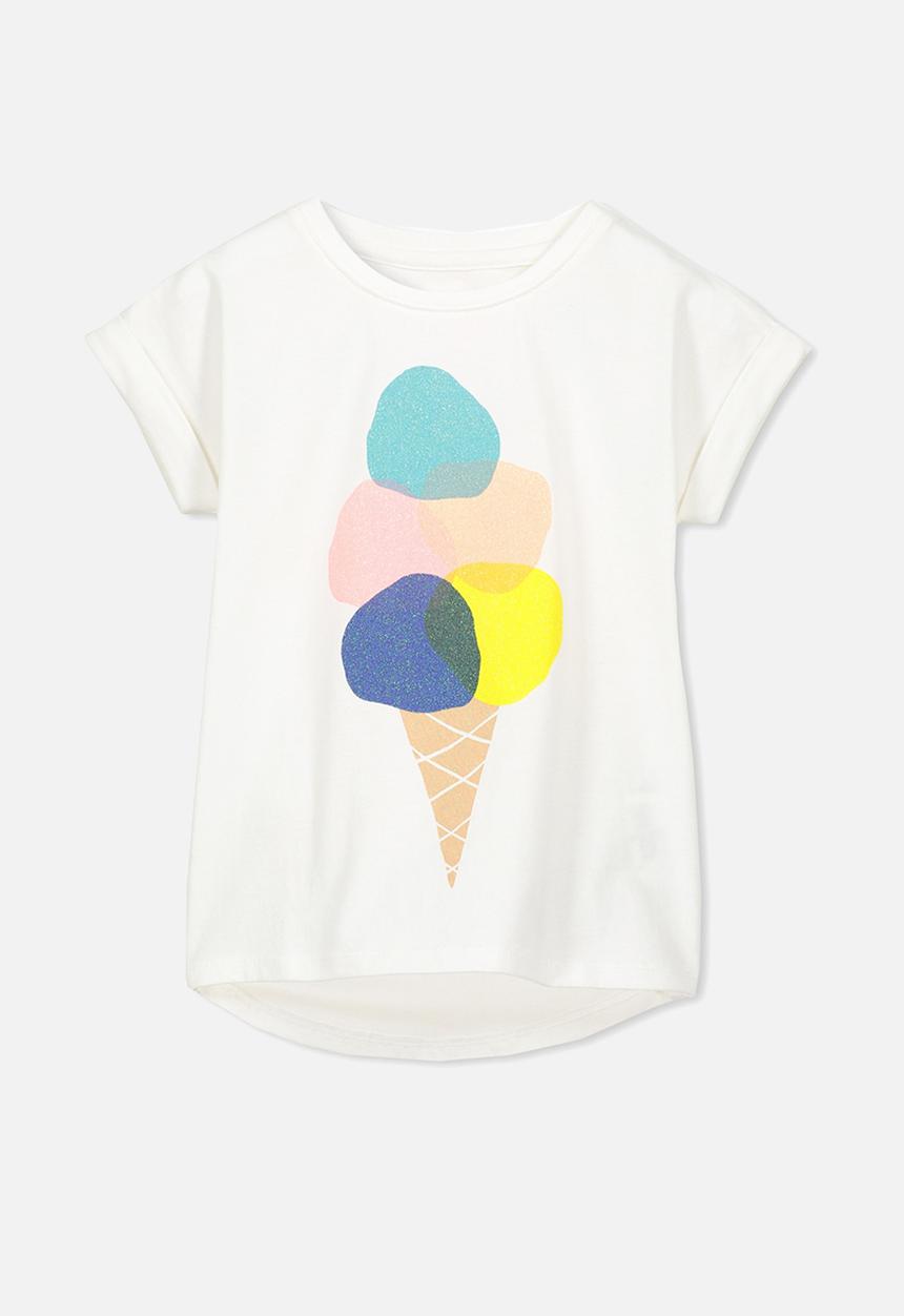 Cotton On - Kids penelope short sleeve roll up tee