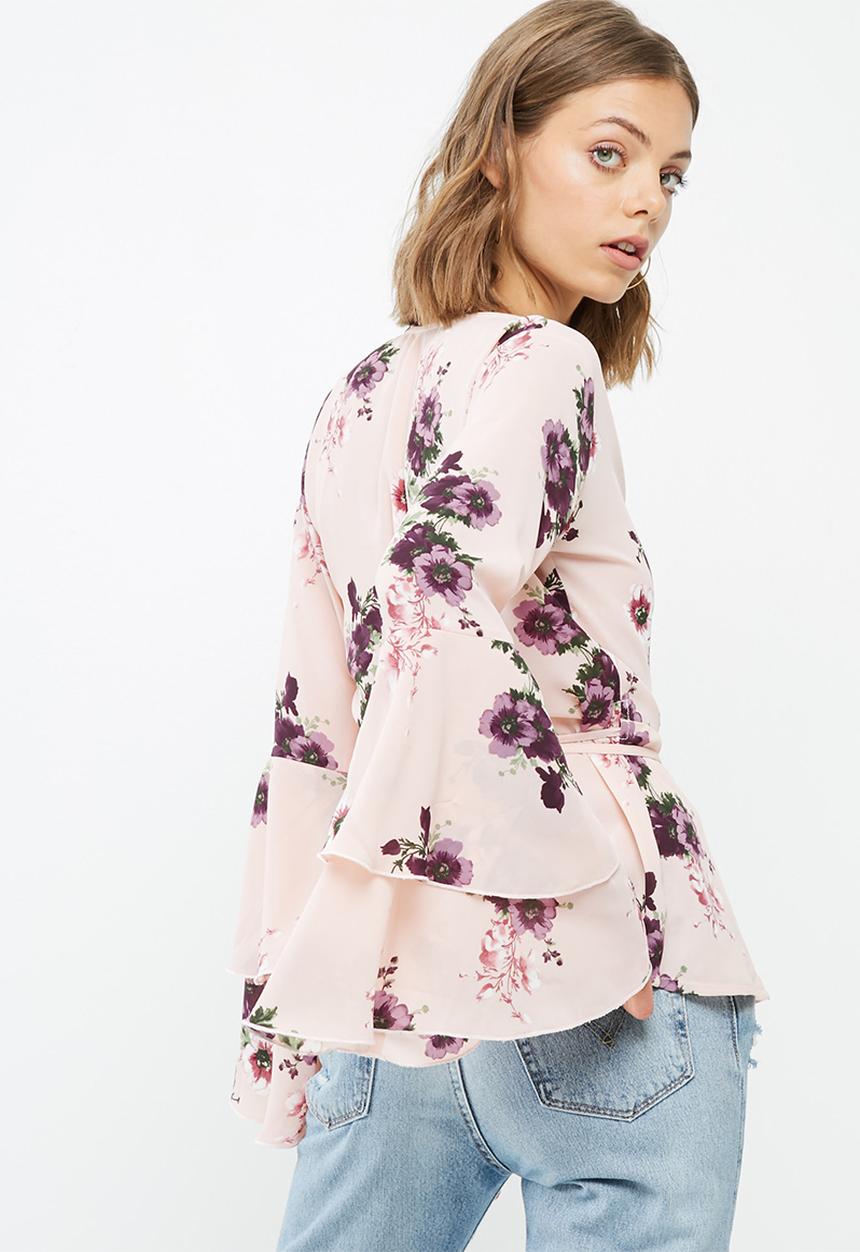 dailyfriday - Wrap bell sleeve blouse