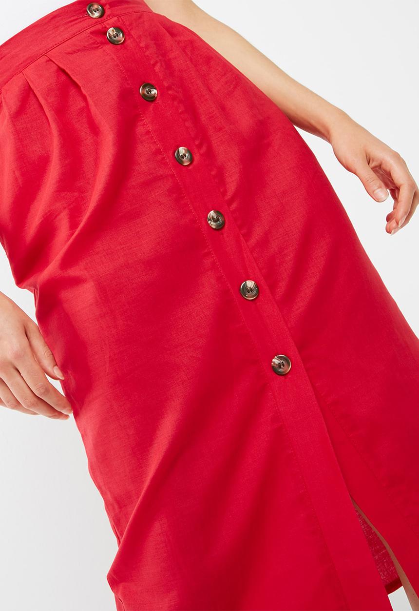 dailyfriday - Button through midi skirt