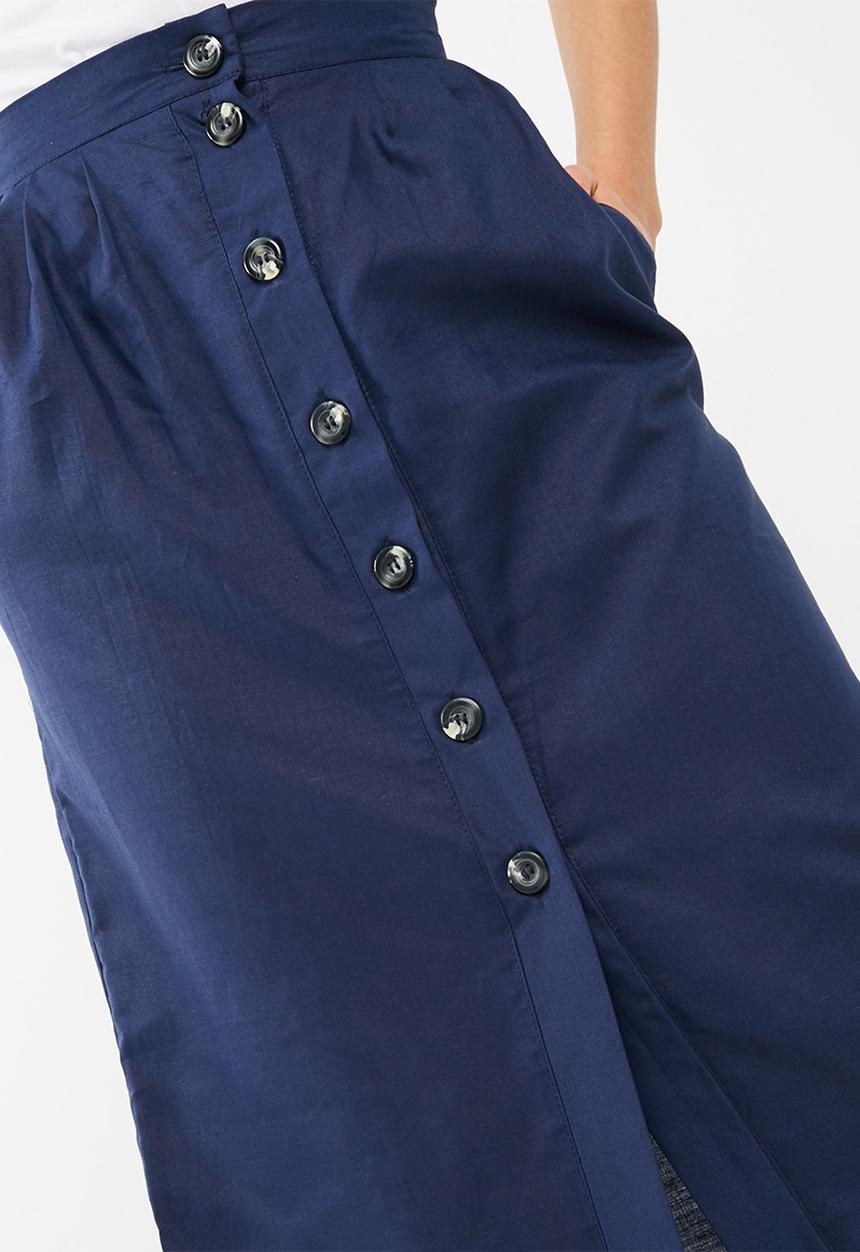 dailyfriday - Button through midi skirt
