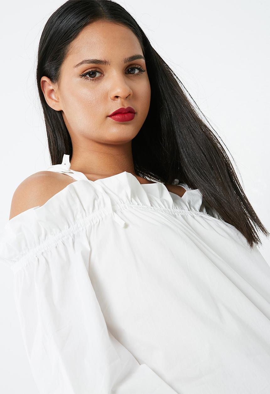 Missguided - Paperbag bardot blouse