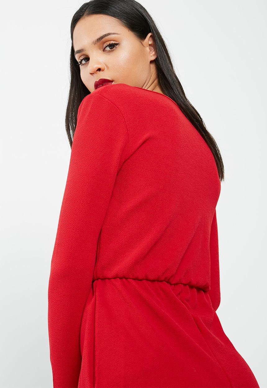Missguided - Crepe wrap playsuit