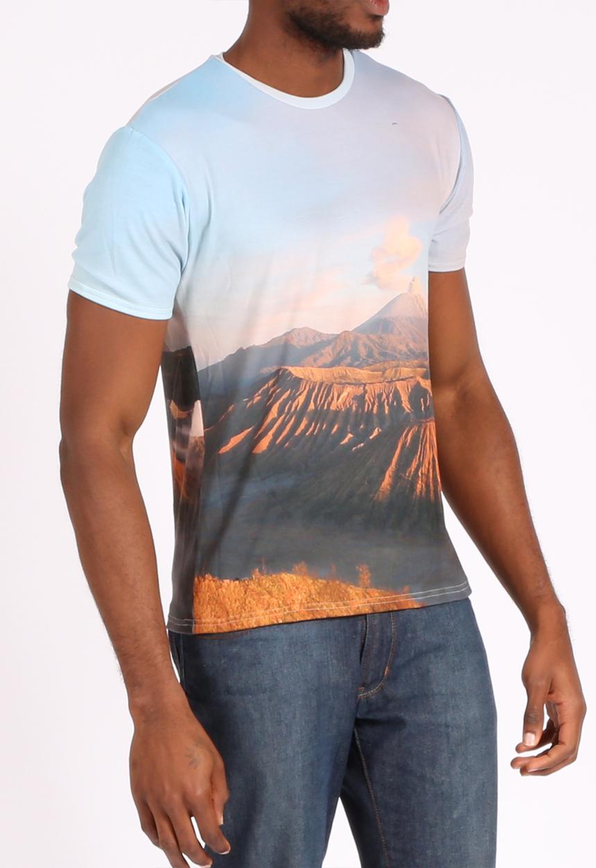 Mr Gugu & Ms Go - Unisex Volcano T-Shirt – Multi
