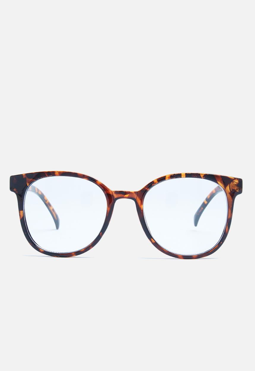 Missguided - Tortoise shell clear lense glasses
