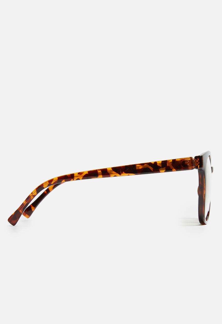 Missguided - Tortoise shell clear lense glasses