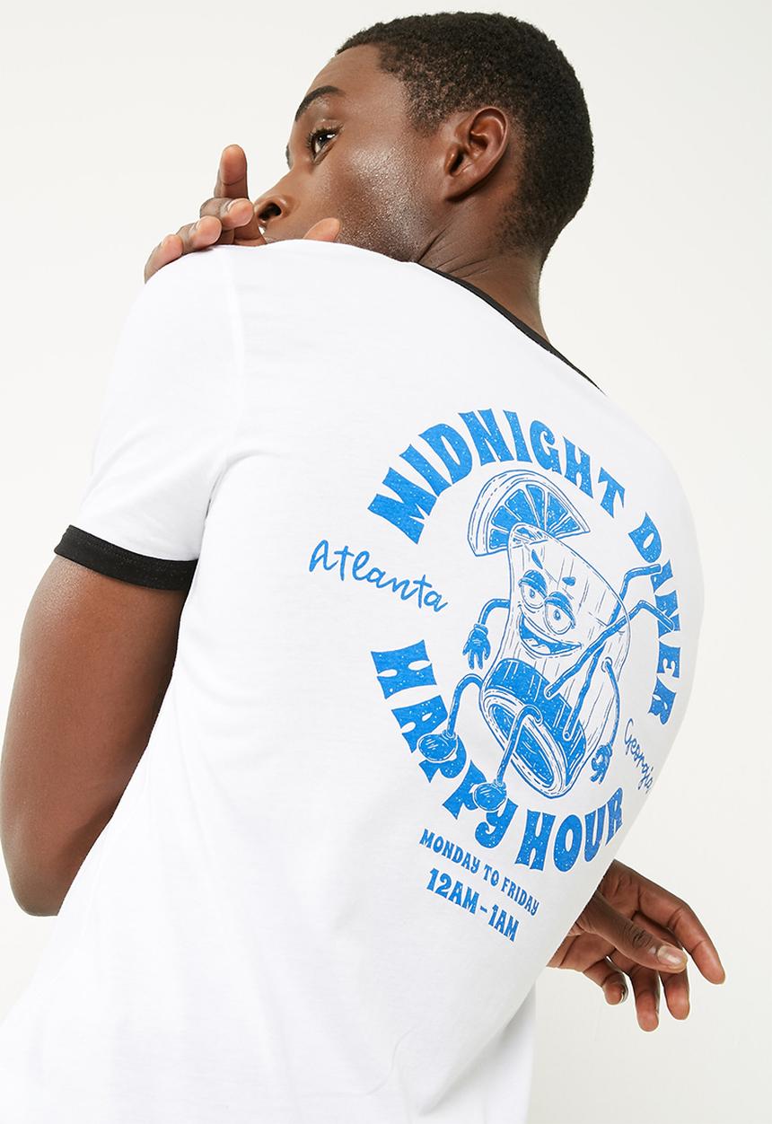 basicthread - Printed ringer tee