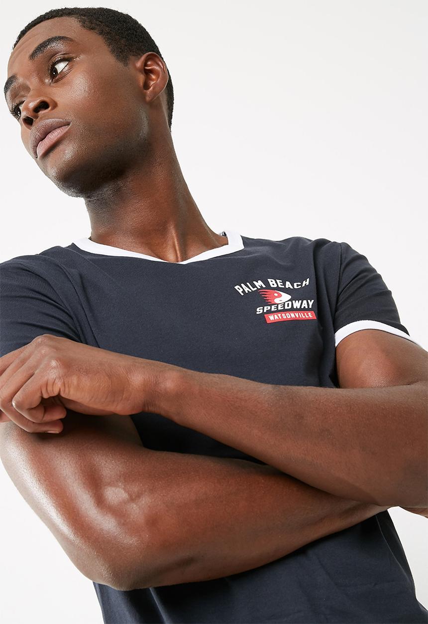 basicthread - Printed ringer tee
