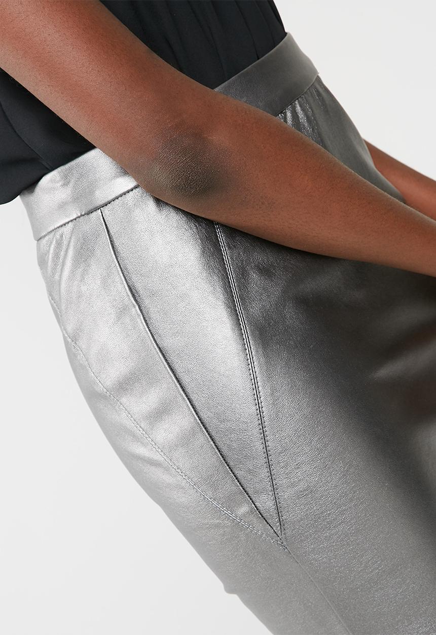 Vero Moda - Ninea metallic pencil skirt