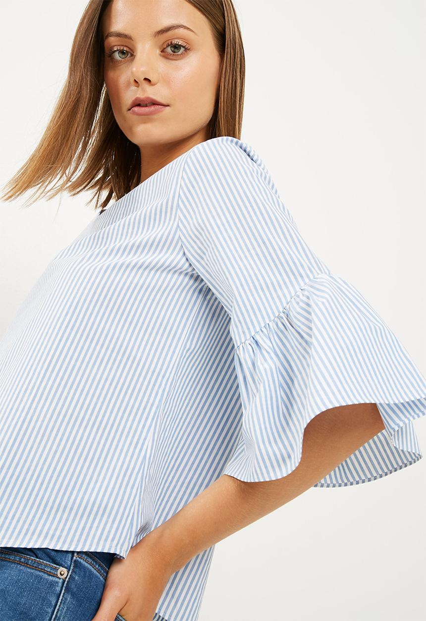 dailyfriday - Trumpet sleeve shell top