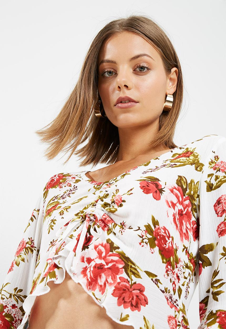 dailyfriday - Ruched front blouse
