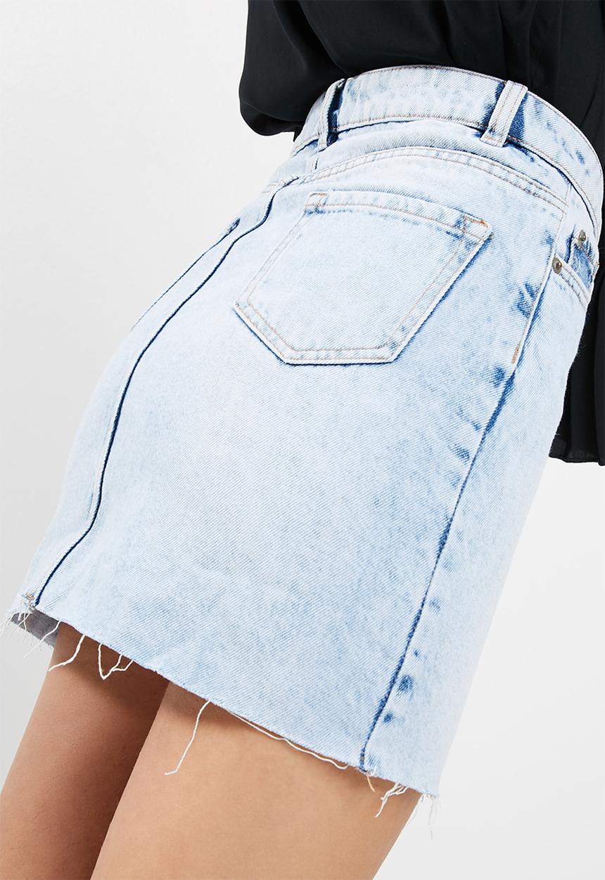 New Look - Asymetric fray hem skirt