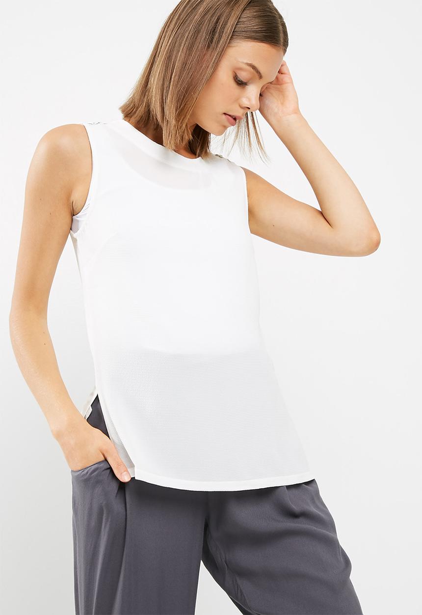 New Look - D ring woven mix vest
