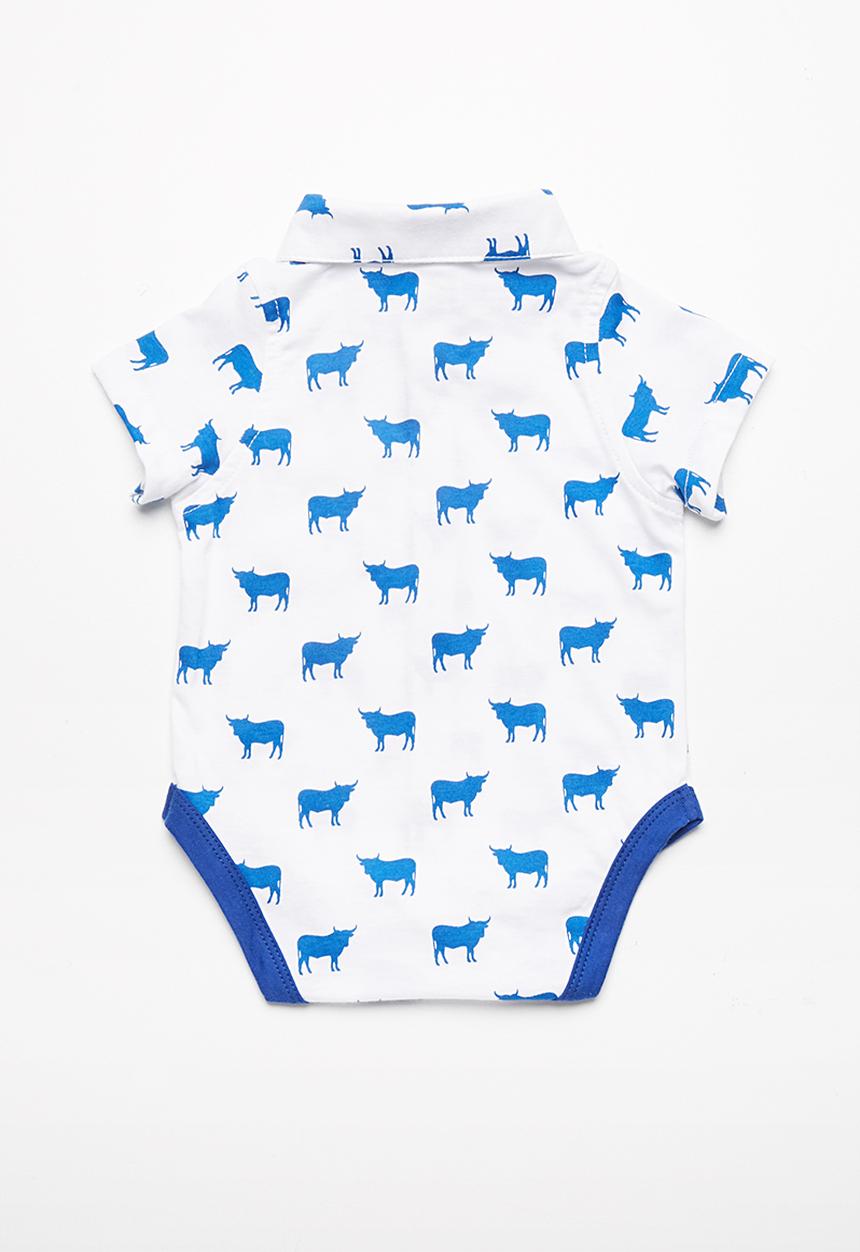 Kapas - Short sleeve collared babygrow
