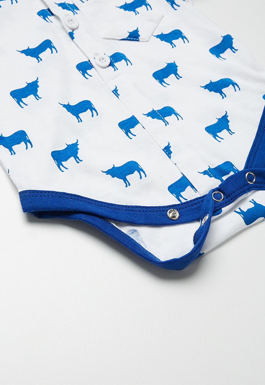 Kapas - Short sleeve collared babygrow
