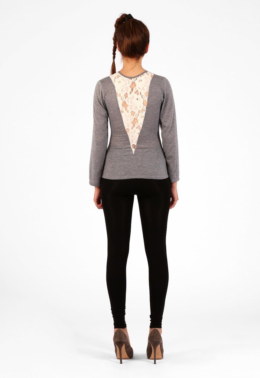 Lyla & Kath Fashion - Top – Grey & Cream