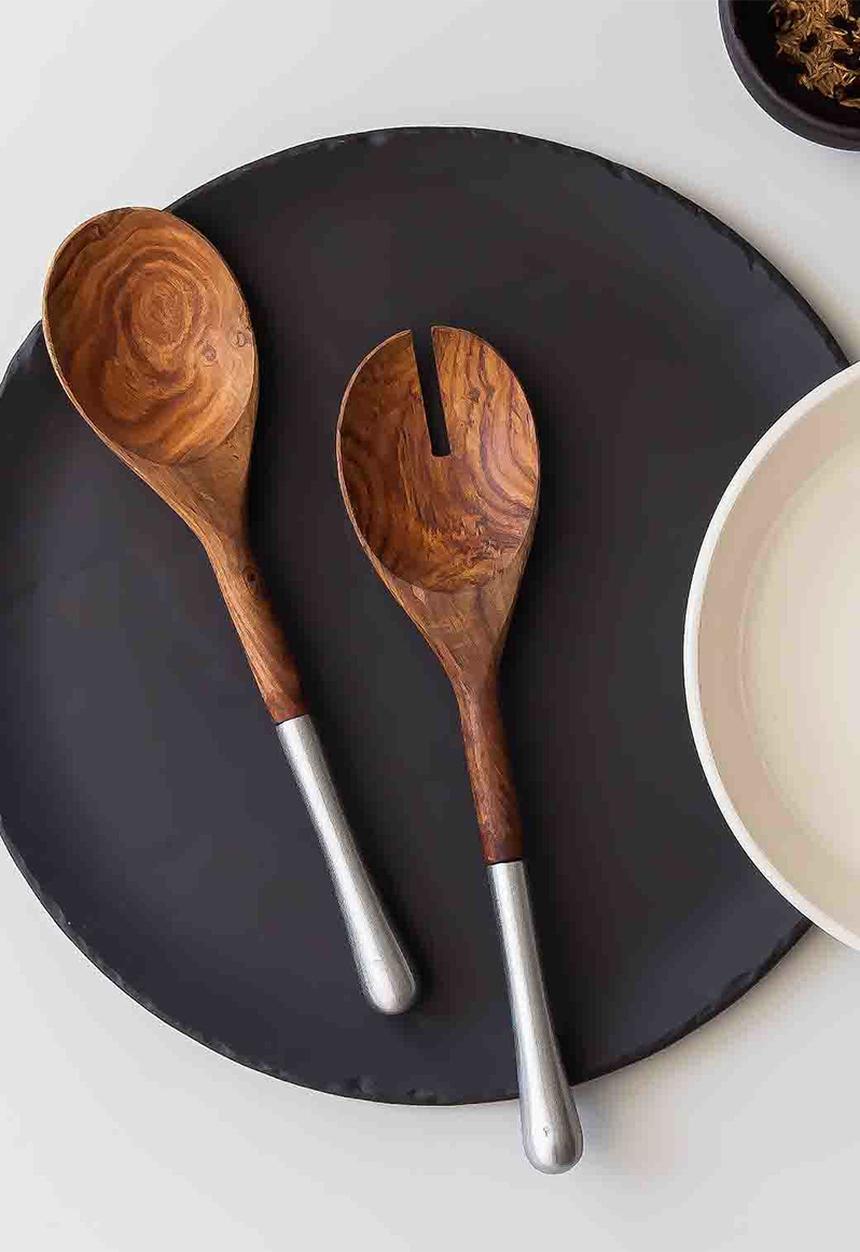 Humble & Mash - Walnut salad servers