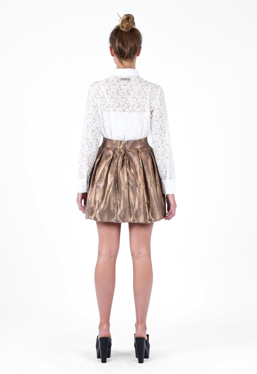 Georgie.B Boutique - White Lace Shirt – White
