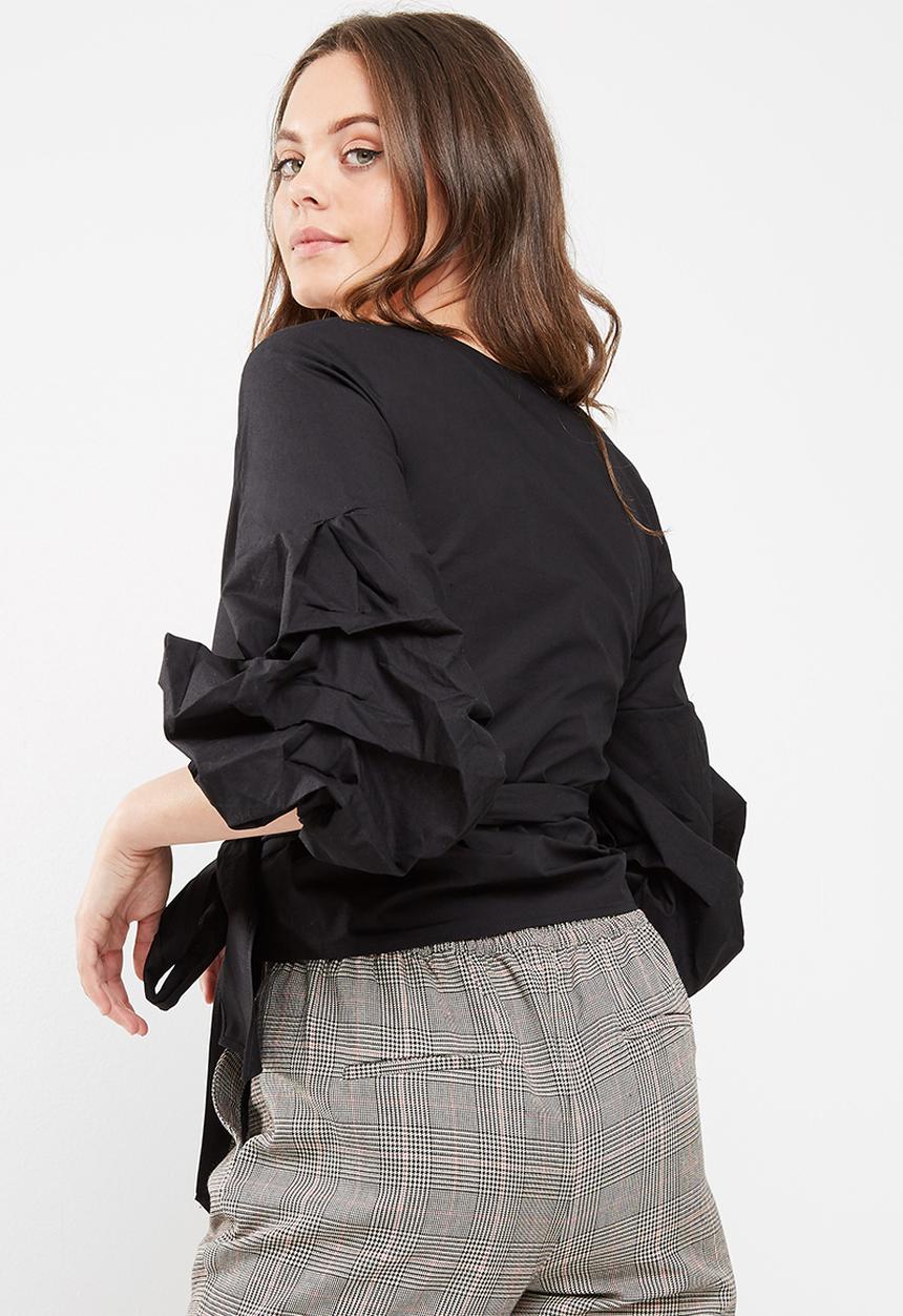 dailyfriday - Poplin wrap blouse